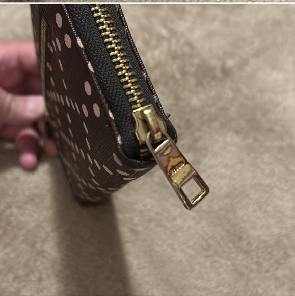 Fossil Brown Polka Dot Wallet - Picture 7 of 10